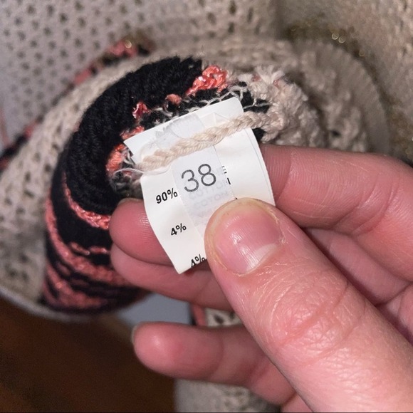 Circus Hotel Anthropologie Aztec Print Loose Fit Cardigan Sweater EU Sz 38 US S - Picture 8 of 14